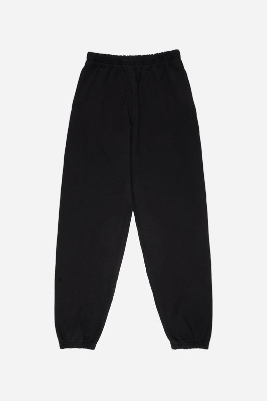 Flat lay of Black Trash Sweatpants.