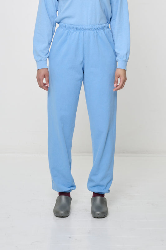 Trash Sweatpants in Cielo on model