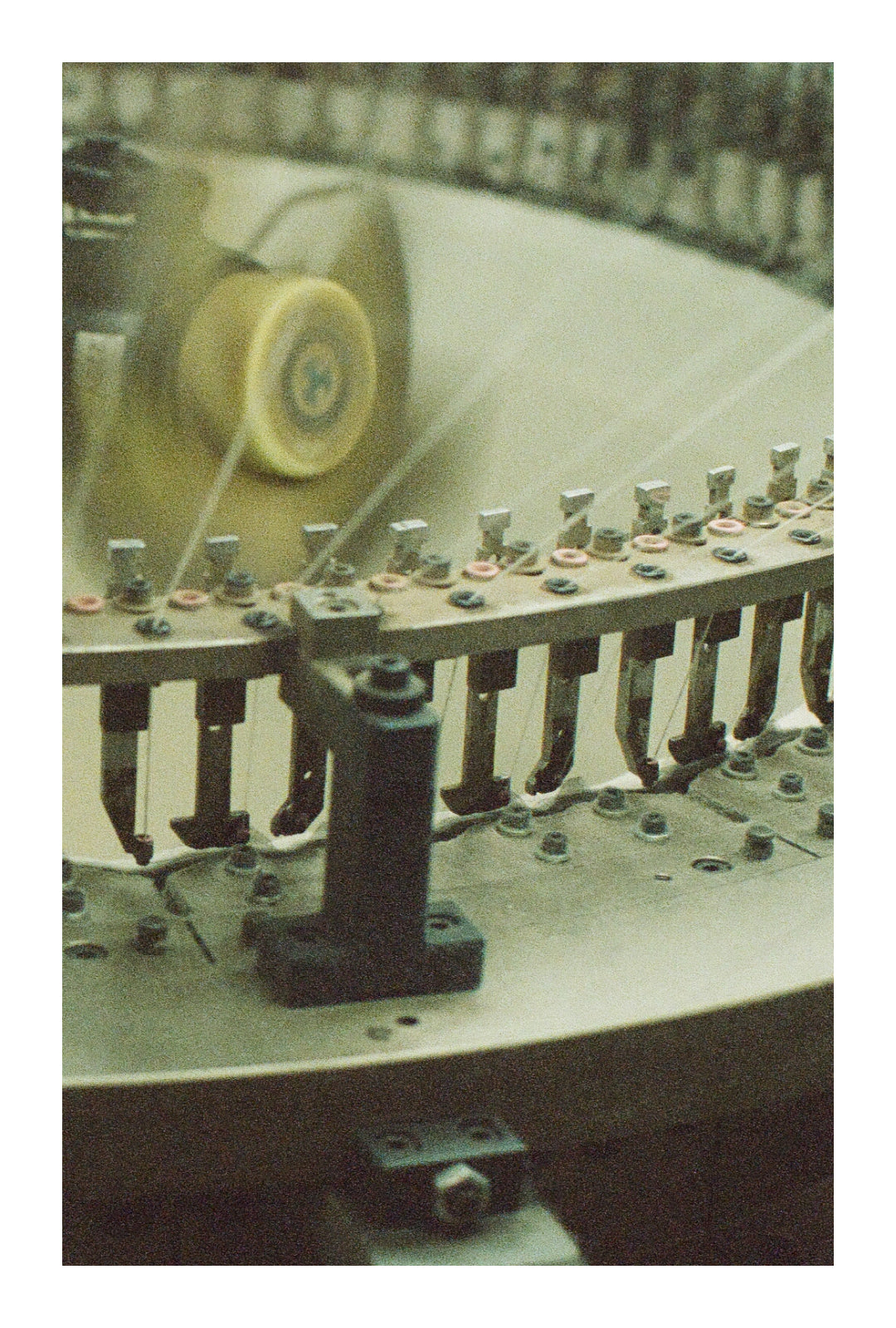 Our cotton being created form spool to fabric