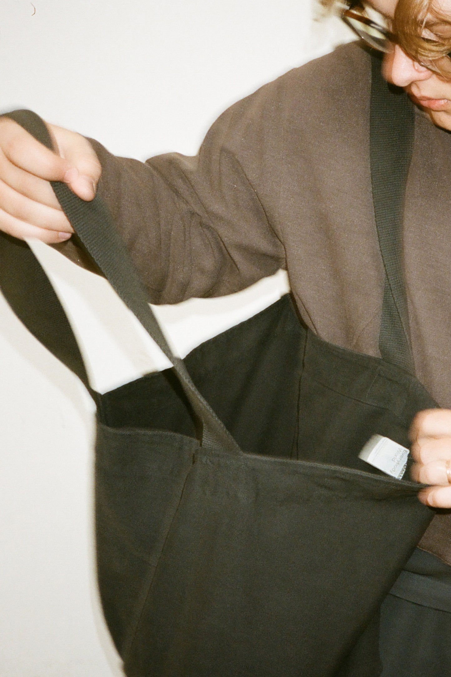 Overstock Black Big Tote x 30