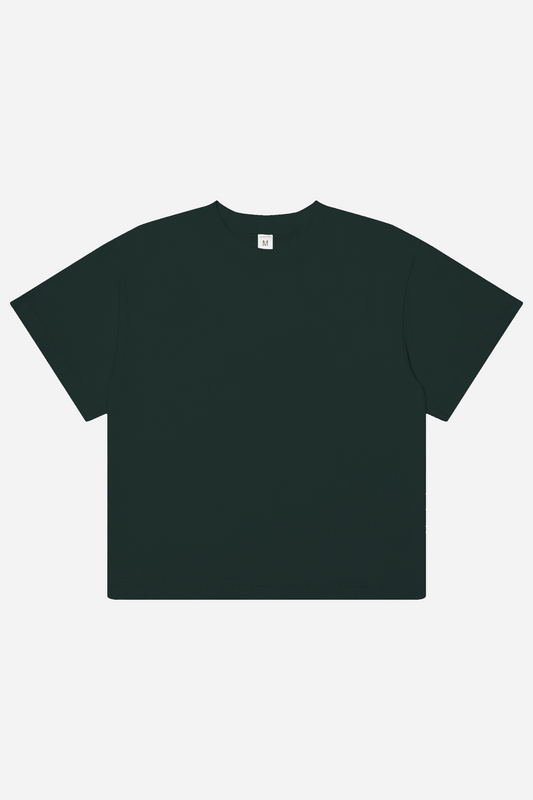 Spirulina green t-shirt on grey background