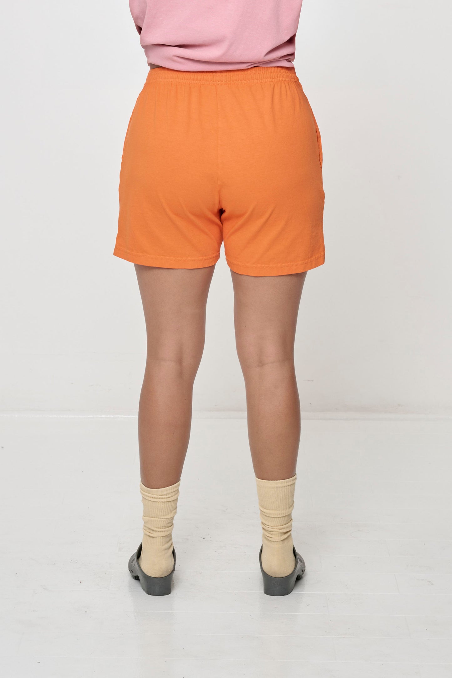Everyday Shorts in Persimmon on model