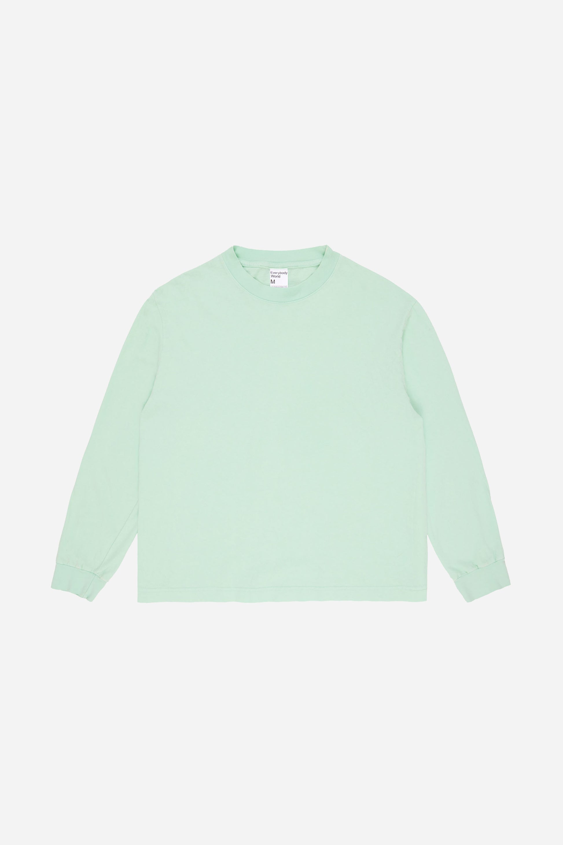 Long Sleeve Boxier Trash Tee in Sea Glass